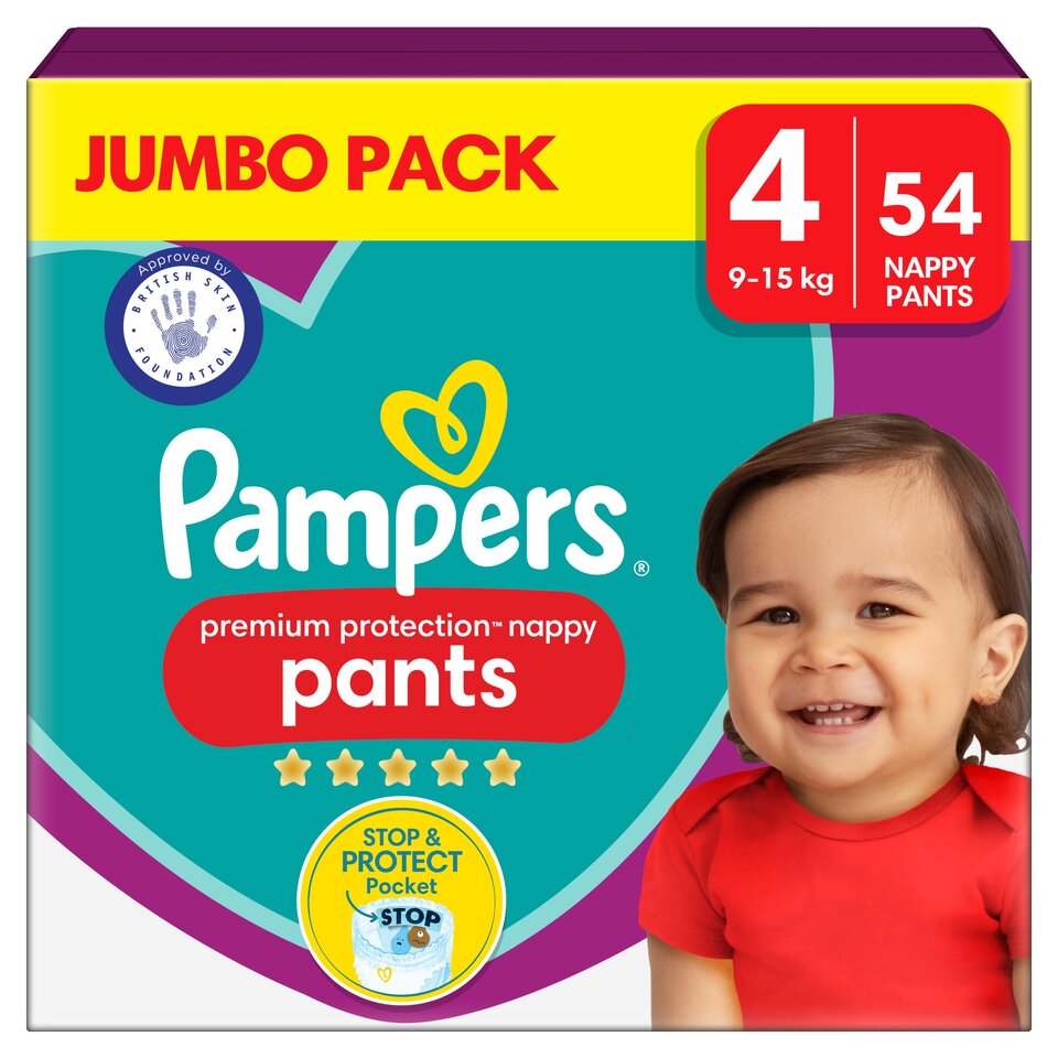 tesco pampers pants size 4