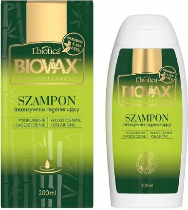 szampon z awokado i bambusem biovax 400ml