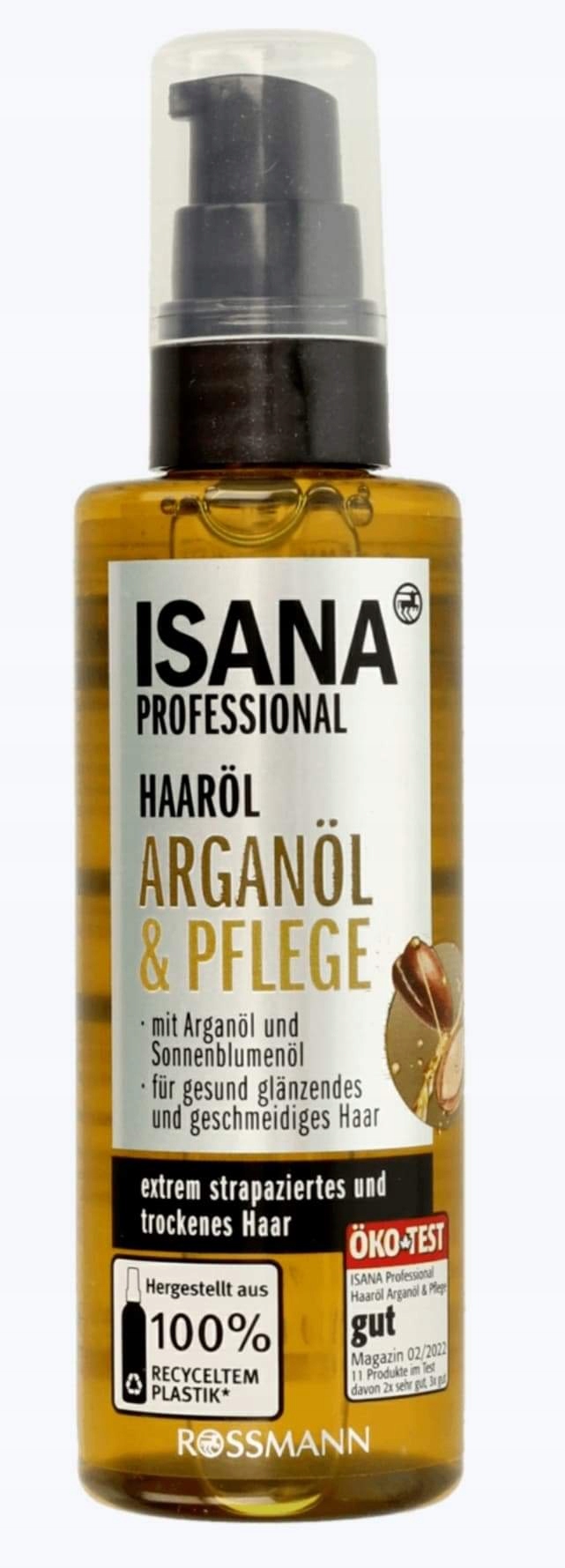 olejek arganowy do włosów isana