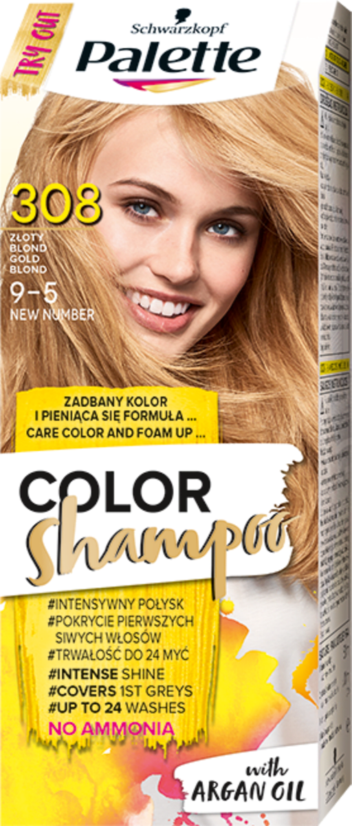 szampon koloryzujący blond na rozjaśniane włosy