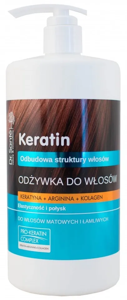dr sante keratin odżywka do włosów matowych i łamliwych