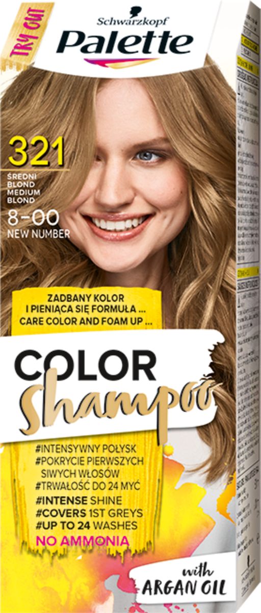 szampon koloryzujący blond na rozjaśniane włosy