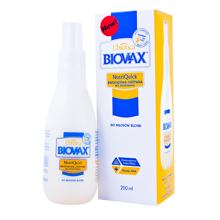 lbiotica biovax nutriquick odżywka do włosów arganowa 200ml