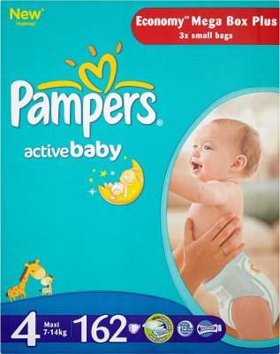 pampers pieluchy active baby 4 maxi 7-14kg 90szt