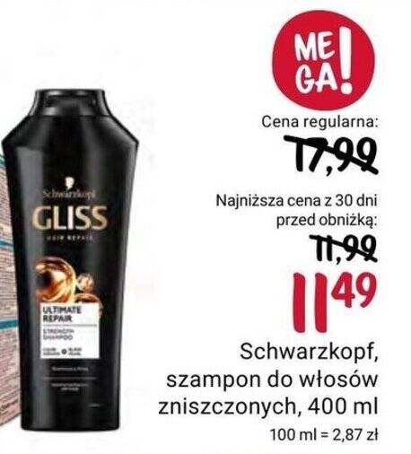 schwarzkopf szampon i odżywka rossmann
